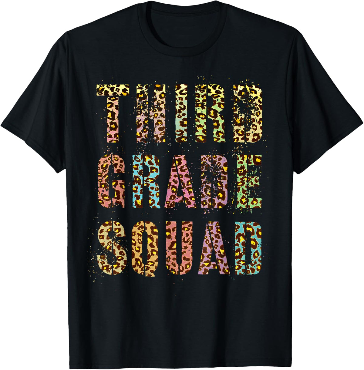 THIRD GRADE SQUAD Leopard Print Teacher Hello 3rd Gr Rocks T Shirt for Men Women Kids T Shirt Viral TikTok Find Hot Righ