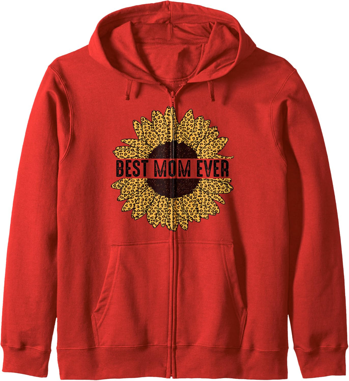 Cheetah Leopard Print Sunflower Shirt Best Mom Ever Zip Hoodie Hoodie Trending US Fan Favorite