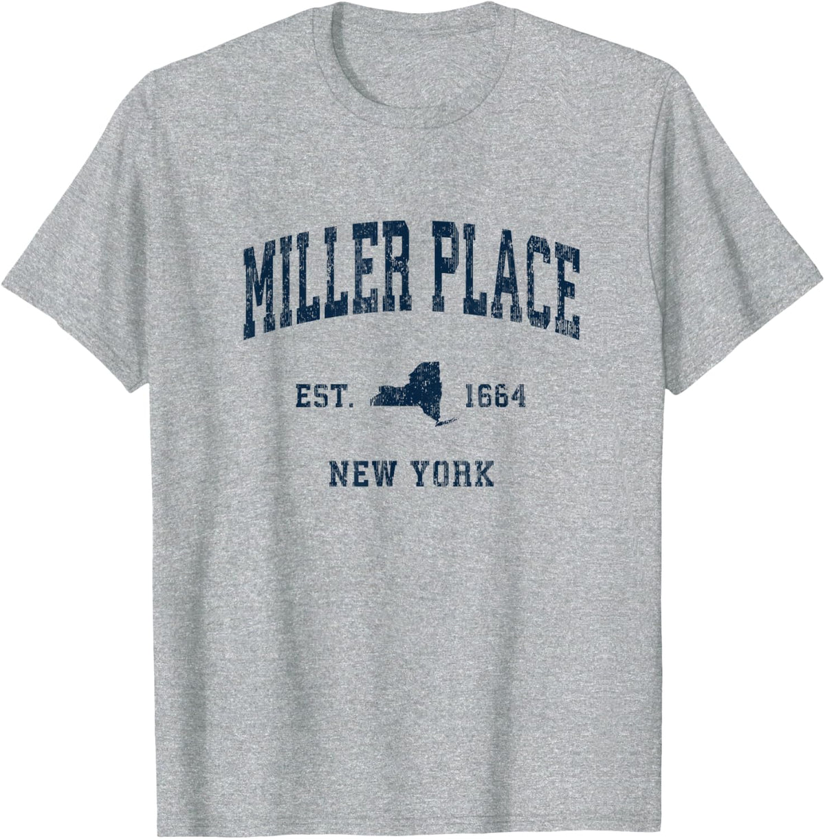 Miller Place New York NY Vintage Athletic Navy Sports Design Apparel | Trending 2025 | Aesthetic Casual Look