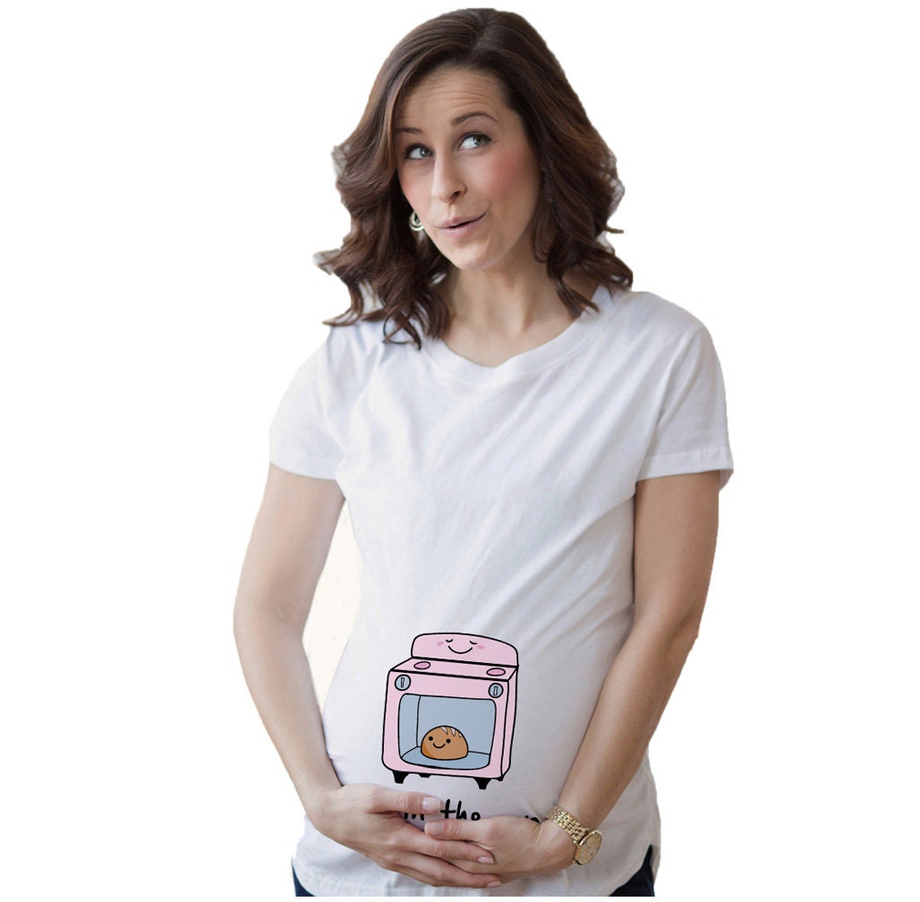 Bun In the Oven Maternity Shirt Funny Pregnancy T Shirt Maternity Size Funny Shirts Funny Pregnant Shirt Cute Baby Announcement Shirt Graphic Tee – Premium Graphic · Great Gift For Fans