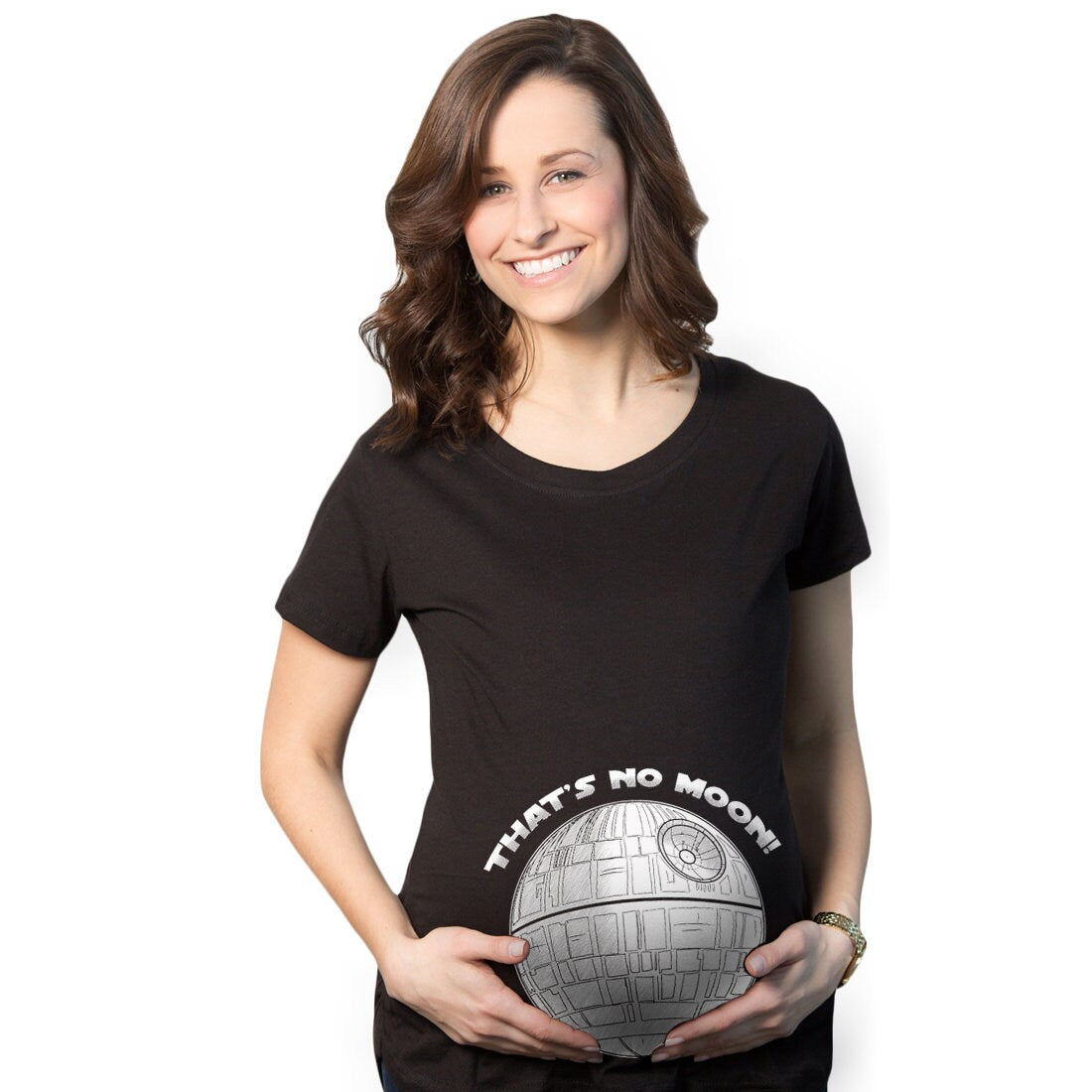 Pregnant T Shirt Funny Maternity Shirt Mom To Be Shirt Funny Pregnancy Gifts Baby Announcement Shirt Thats No Moon Maternity Shirt Graphic Tee – Soft Feel · Top Pick For Any Outfit