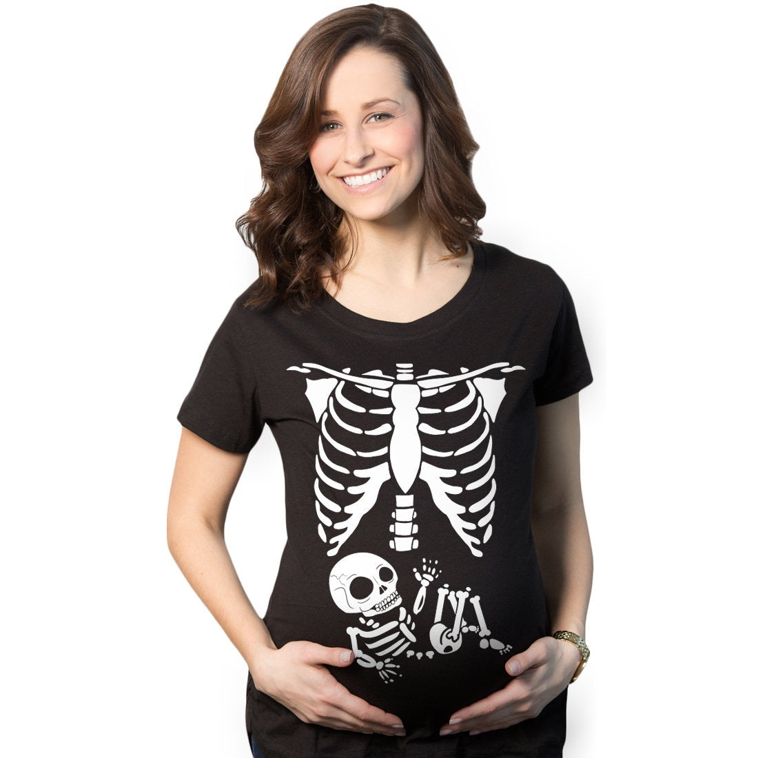 Pregnant Shirt Skeleton Funny Maternity Shirt Funny Pregnant Shirt Halloween Maternity Shirt Baby Announcement Shirt Maternity Costume Graphic Tee – Bold Style · Perfect For Daily Wear
