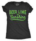 Funny Drinking Shirt Beer Shirt Women Tacos and Tequila Shirt Womens Funny Shirt Funny Shirts for Women Funny Beer Beer Lime Sunshine Graphic Tee – Feel-Good Design · High-Quality Print