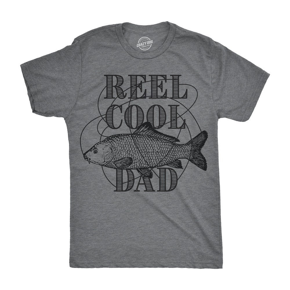 Fish Shirt Mens Fishing Funny Fishing Shirt Fishing Graphic Tee Fisherman Gifts Present For fisherman Fishing Gift Reel Cool Dad Graphic Tee – Feel-Good Design · Perfect For Daily Wear