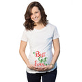 Christmas Maternity Shirt Expecting At Christmas Xmas Pregnancy Shirt Christmas Baby Gifts New Mom Christmas Best Gift Ever Maternity Graphic Tee – Soft Feel · Top Pick For Any Outfit