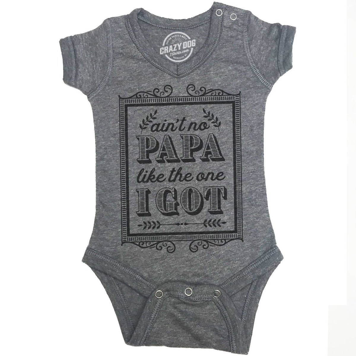 Baby Romper Boy Baby Undershirts Funny Baby Clothes Rompers With Sayings Funny Quotes Romper Aint No Papa Like The One I Got Graphic Tee – Bold Style · High-Quality Print