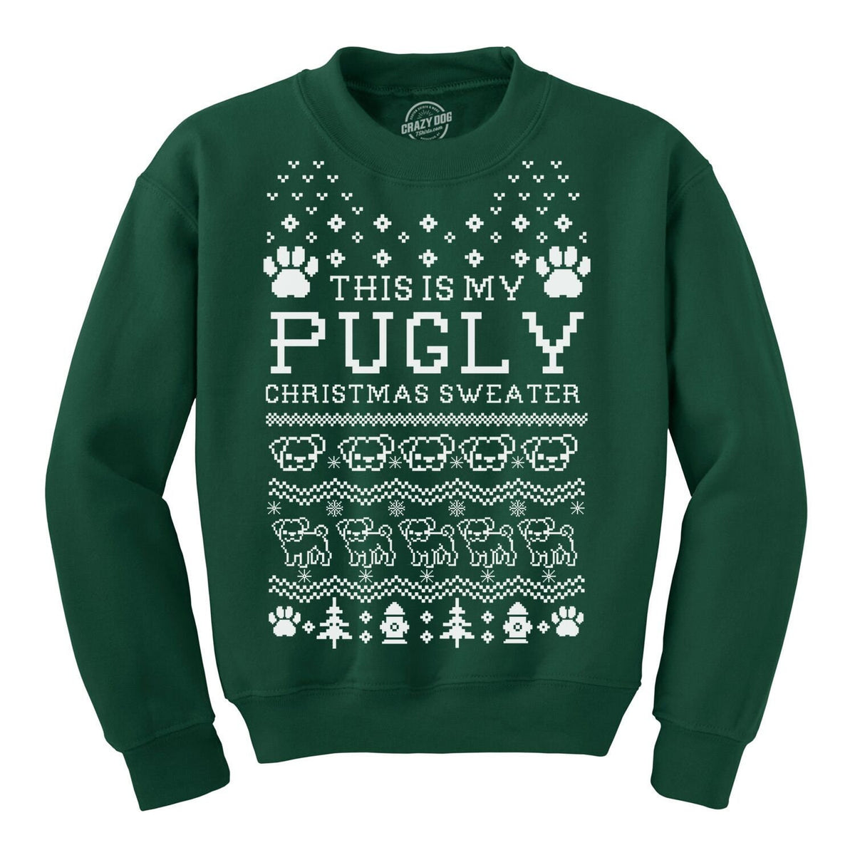 Pug Christmas Sweater Feliz Navidogs Shirt Ugly Dog Christmas Sweater Tacky Xmas Jumper Reindeer Sweater Co Worker Gift Graphic Tee – Aesthetic Look · Must-Have Style