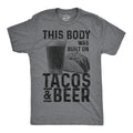Tacos And Beer Shirt Men Shirts With Sayings Men Funny Night Out Taco Shirt Fitness Taco Shirt Funny Drinking Shirts Graphic Tee – Warm & Stylish · Trending Graphic Apparel