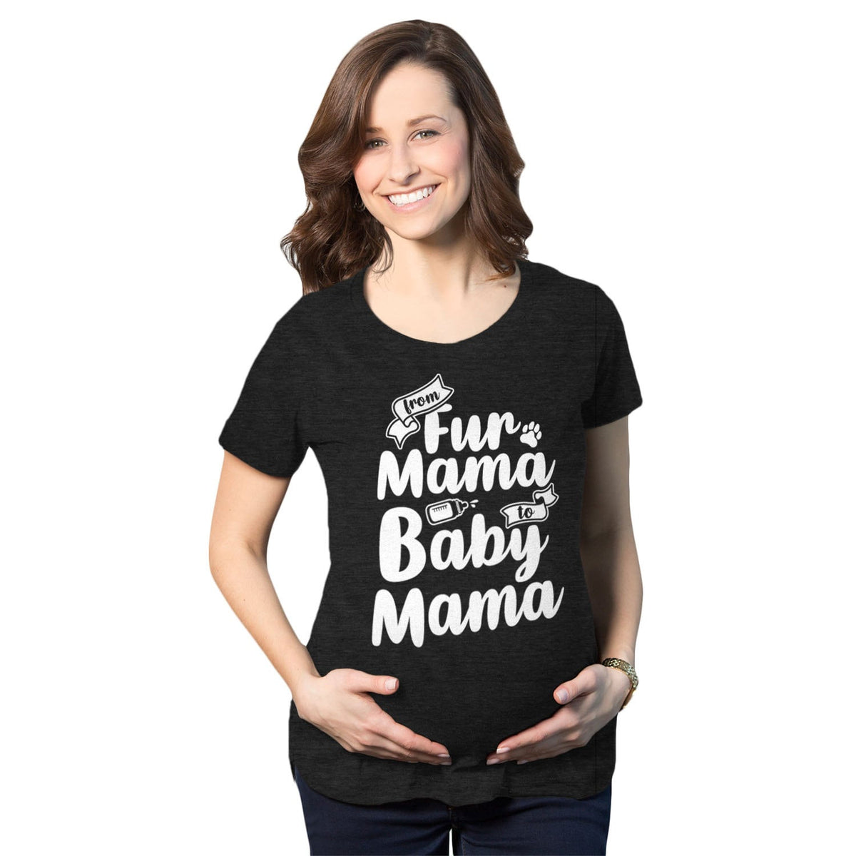 Dog Mom Shirt Funny Maternity Shirt Funny Pregnant Shirt Baby Announcement Shirt Cute Maternity Shirt Fur Mama to Baby Mama Graphic Tee – Bold Style · Great Gift For Fans