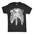Rib Cage Shirt Halloween Shirt Men Black Spooky Shirt Funny Halloween Tee Halloween Costume Skeleton Shirt Men S M L XL XXL XXXL Graphic Tee – Aesthetic Look · Perfect For Daily Wear