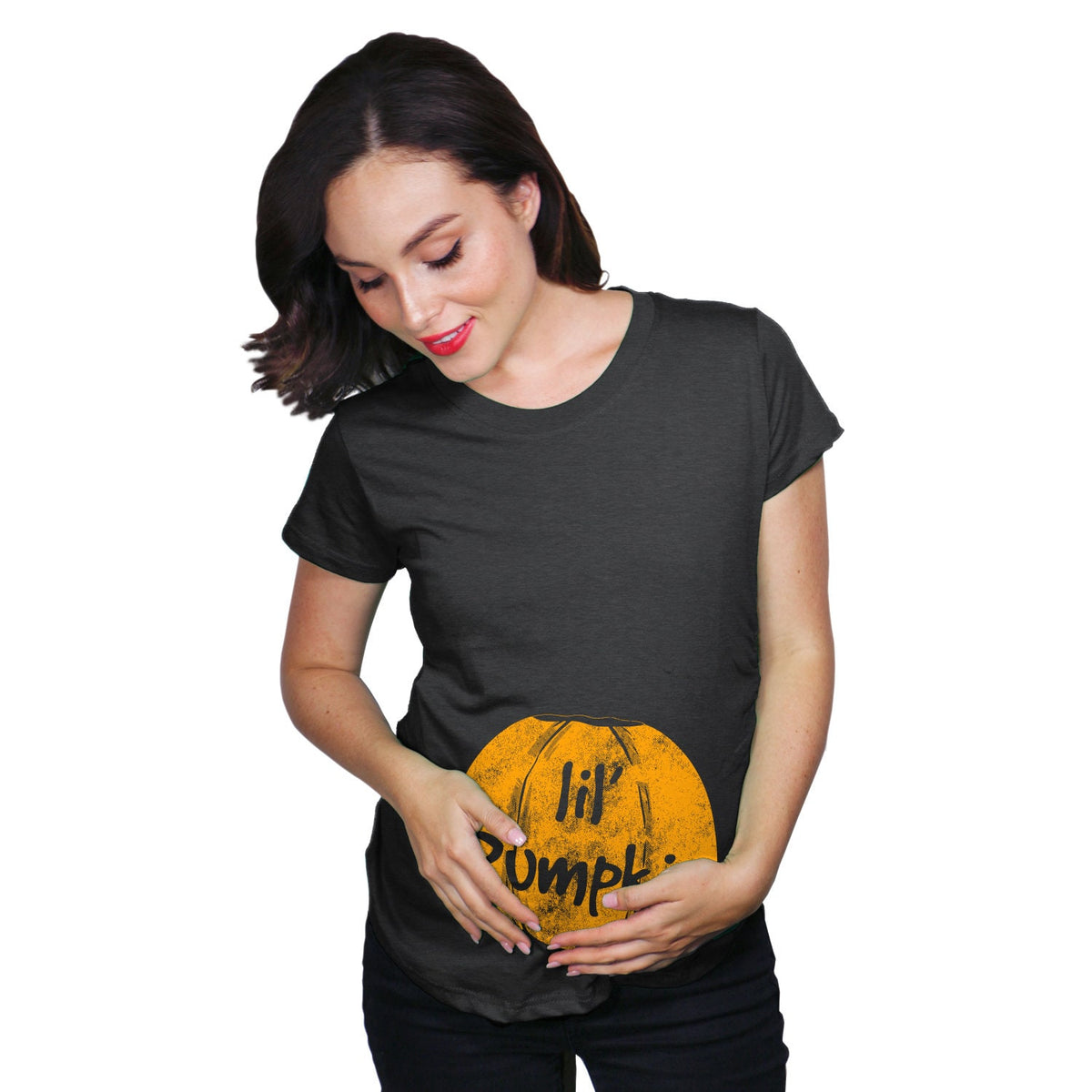 Halloween Shirts For Pregnant Moms Pumpkin Pregnancy Shirt Halloween Pregnant Gift Halloween Costume Pregnant Lil Pumpkin Pregnancy Graphic Tee – Aesthetic Look · Top Pick For Any Outfit
