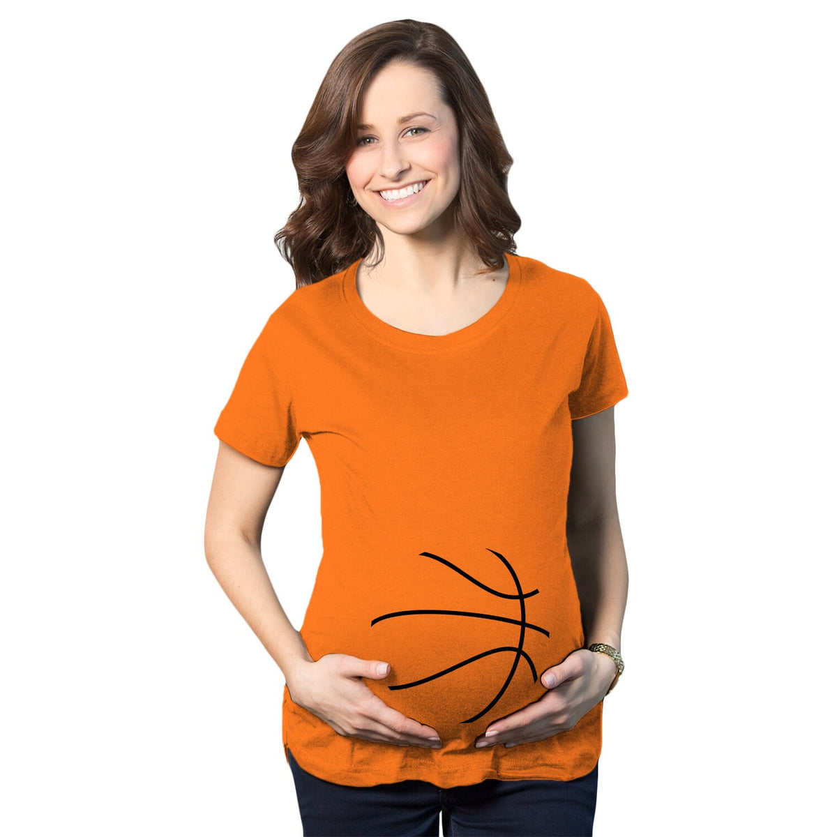 Basketball Mom Maternity Shirt Pregnancy T Shirt Baby Shower T Shirt Pregnant Tee Basketball Preggo T Shirt Ball Bump Shirt Graphic Tee – Soft Feel · Top Pick For Any Outfit