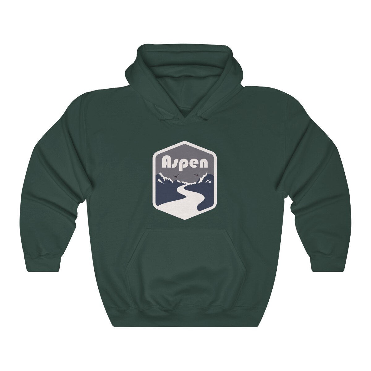 Aspen Colorado Hoodie Mountain Road Adult Unisex Aspen Sweatshirt Personalization Available Hoodie – Feel-Good Design · Perfect For Daily Wear