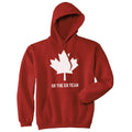Canada Hockey HOODIE On the Eh Team HOODIE Red Hockey Top Hockey Gift Men Hockey Player Top Canadian Hockey Gift Canada HOODIE Hoodie – Fan Favorite · Top Pick For Any Outfit