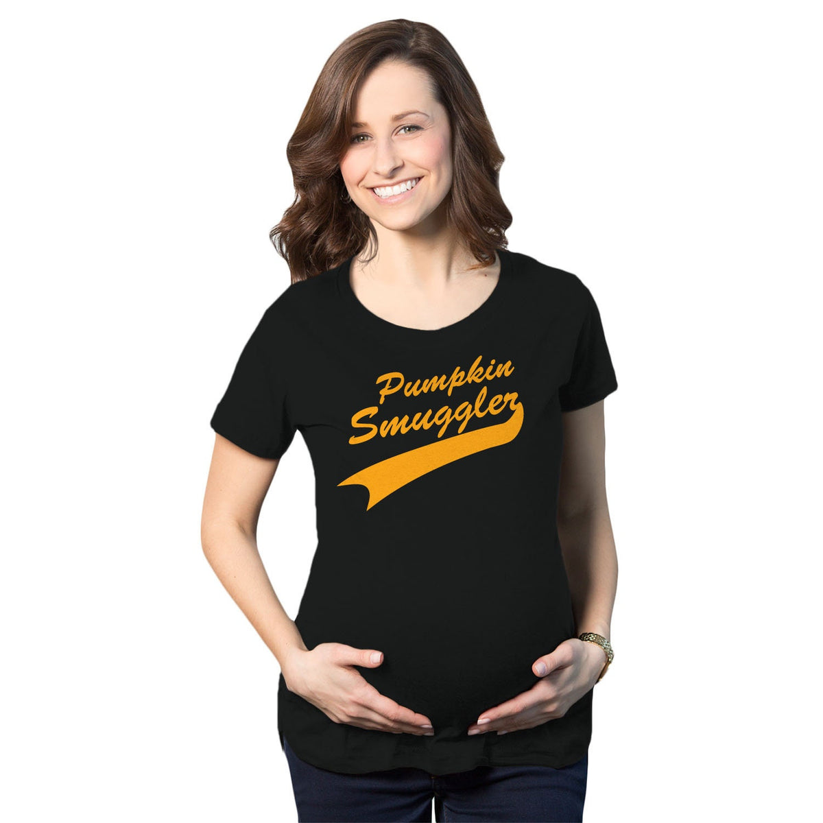 Pumpkin Smuggler T Shirt Halloween Maternity T Shirt New Mom Halloween Gift New Baby Halloween Halloween Pregnancy Reveal Graphic Tee – Easygoing Wear · Perfect For Daily Wear