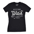 Witches Broom Resting Witch Face Occult Shirts Woman Halloween Witch T Shirt Womens Funny T shirt Cute Witch Halloween Shirts Graphic Tee – Bold Style · Perfect For Daily Wear