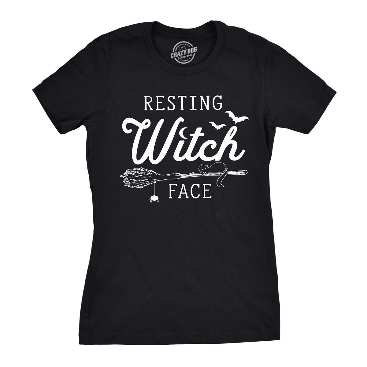 Witches Broom Resting Witch Face Occult Shirts Woman Halloween Witch T Shirt Womens Funny T shirt Cute Witch Halloween Shirts Graphic Tee – Bold Style · Perfect For Daily Wear