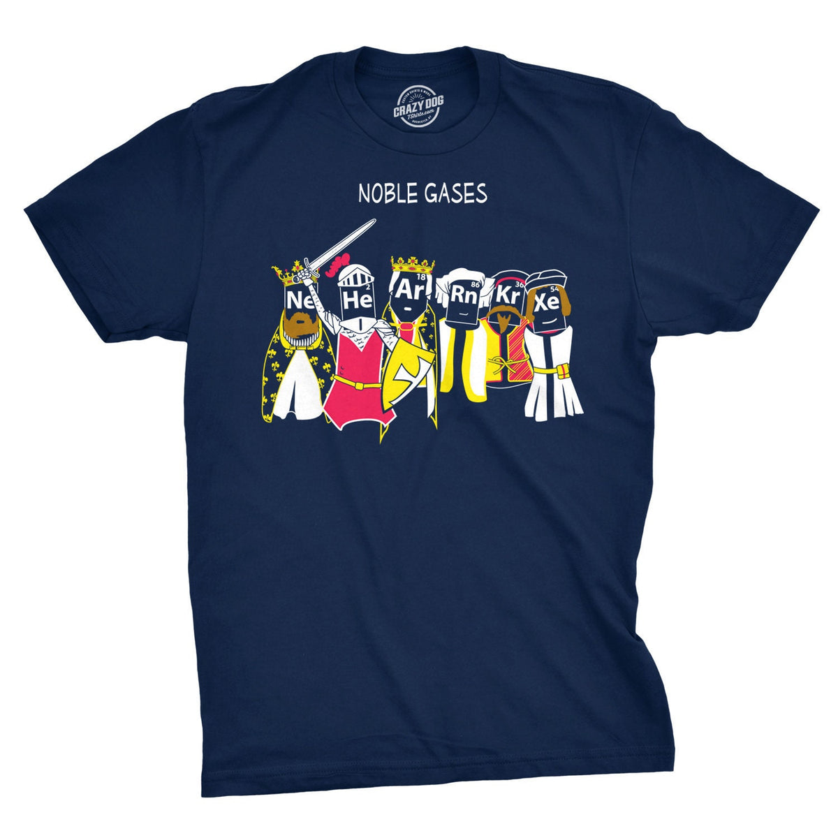 Funny Shirt Men Science Teacher Shirt Noble Gases Shirt Science Tee Knights Shirt Medieval Shirt Periodic Elements Shirt Graphic Tee – Premium Graphic · Top Pick For Any Outfit
