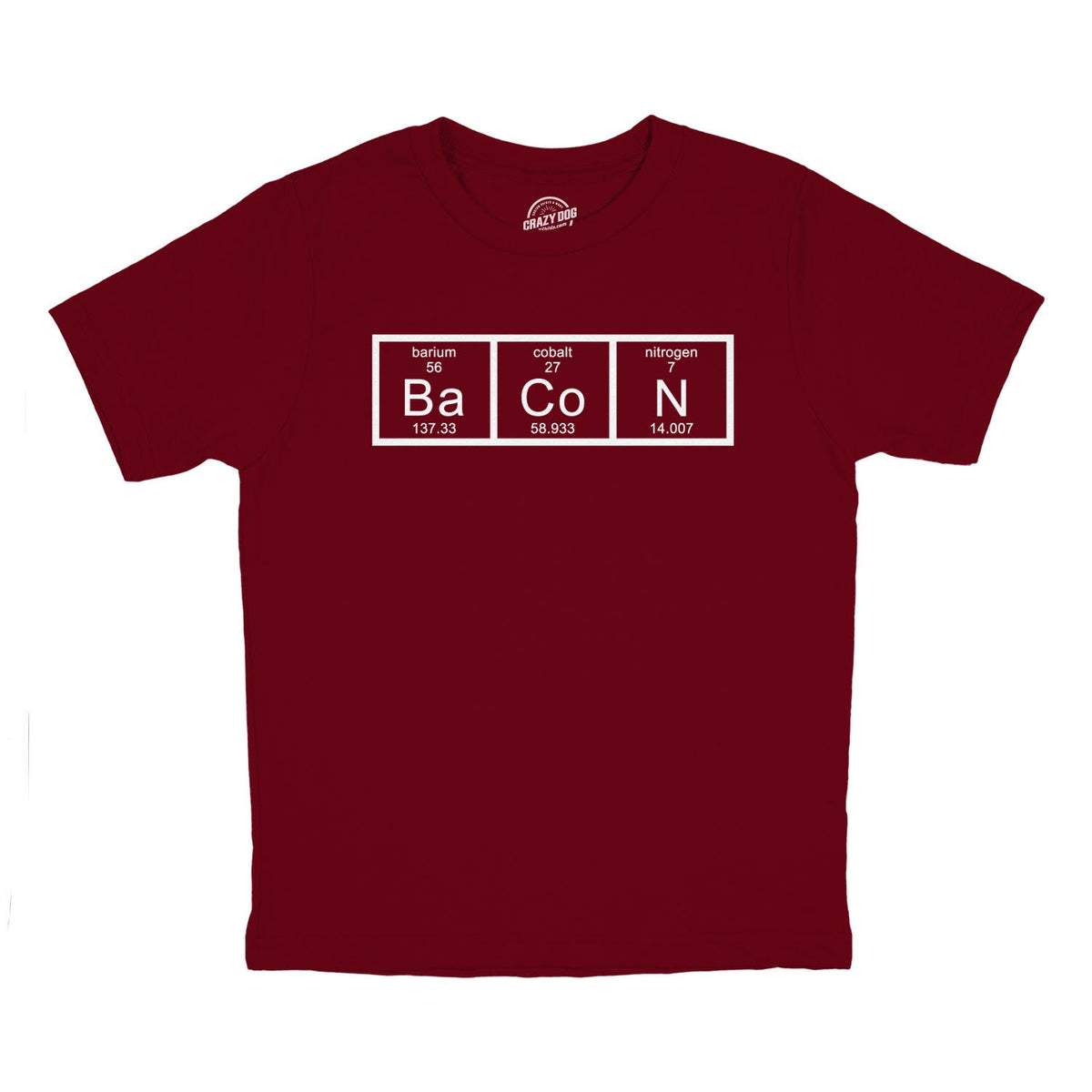 Youth Bacon Shirt I Love Bacon Shirt Funny Food Shirt Food Addict Shirt Nerdy T Shirt Chemistry Bacon Funny T Shirt Funny Food Shirt Graphic Tee – Easygoing Wear · High-Quality Print