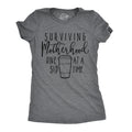 Funny Mom Shirts Cute Mom Shirts Sayings Coffee Mom Tees Funny Mum With Kids Shirt Gift for Stressed Mom Surviving Motherhood One Sip Graphic Tee – Warm & Stylish · Great Gift For Fans