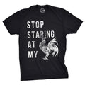 Stop Staring At My Cock Mens Cocky Shirt Cockerel Shirt Mens Rooster Shirt Funny Bird Shirt Farm Owners Gift Cool Tees Confident Tee Graphic Tee – Warm & Stylish · Perfect For Daily Wear