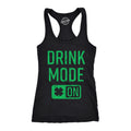 SHAMROCK Drink Mode On Switch Shamrock Tank Top Women Shenanigans Fitness Top St Patricks Day Tank Saint Pattys Drinking Tank Top Tank Top – Warm & Stylish · High-Quality Print