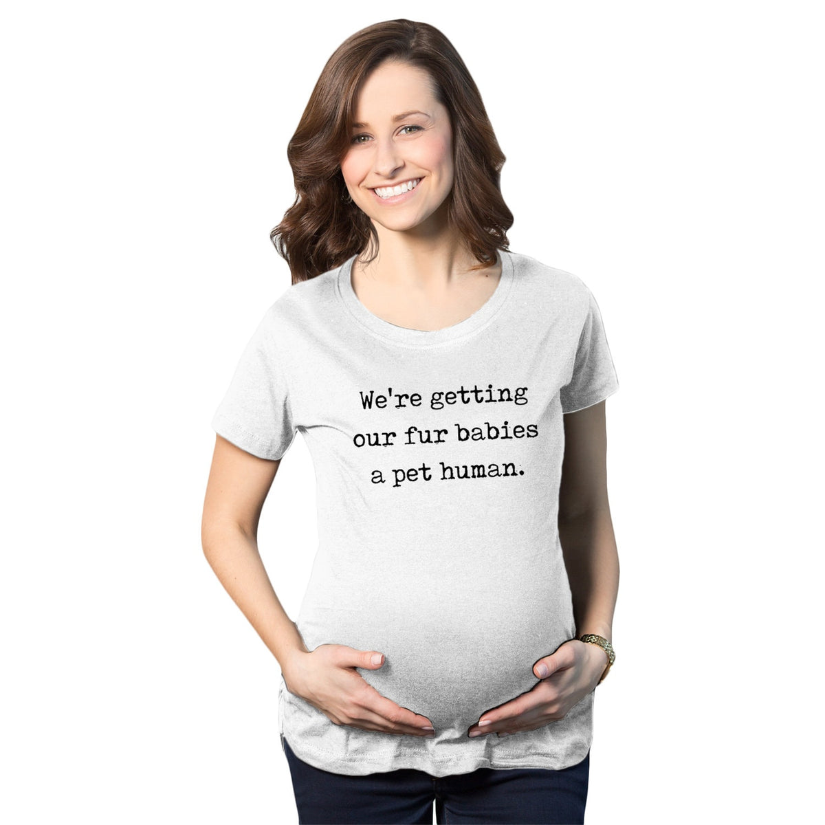Baby Announcement Shirt Funny Maternity Shirt Funny Pregnant Shirt Cute Maternity Shirt Were Getting Our Fur Babies a Pet Human Graphic Tee – Aesthetic Look · Must-Have Style