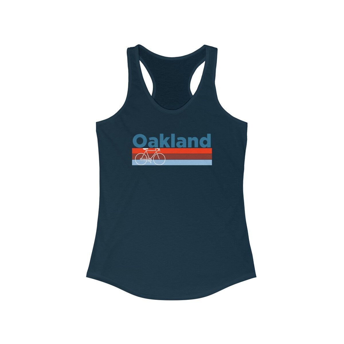 Oakland California Women39s Tank Top Retro Bike Racerback Oakland Tank Top Personalization Available Tank Top – Feel-Good Design · Perfect For Daily Wear
