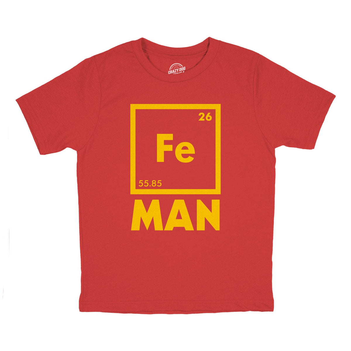 Youth Fe Man Shirt Kids Chemistry Shirt Boys Chemical Symbol Shirt Boys Comic Shirt Funny Science Shirt T Shirts For Kids Graphic Tee – Cozy Vibes · Great Gift For Fans