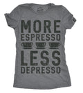 Espresso Shirt I Love Espresso Coffee Shirt Funny Coffee Shirt Womens Funny Shirt Coffee Lovers More Espresso Less Depresso Graphic Tee – Soft Feel · Top Pick For Any Outfit
