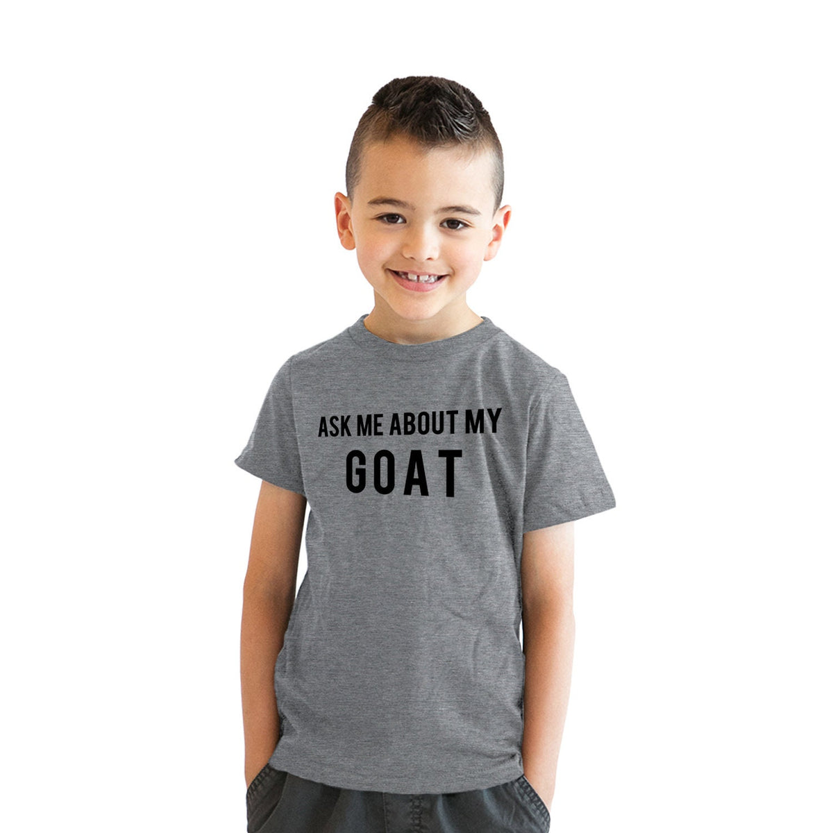 Ask Me About My Goat Flip Kids T Shirt Boys T Shirt Goat Gifts Goat Shirt Kids Goat Flip Shirt Funny Goat Clothes Funny Kids Clothes Graphic Tee – Cozy Vibes · Perfect For Daily Wear