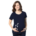 Baby Footprints Shirt Funny Maternity Shirt Funny Pregnant Shirt Cute Maternity Shirt Baby Announcement Shirt Baby Peeking Shirt Graphic Tee – Aesthetic Look · High-Quality Print