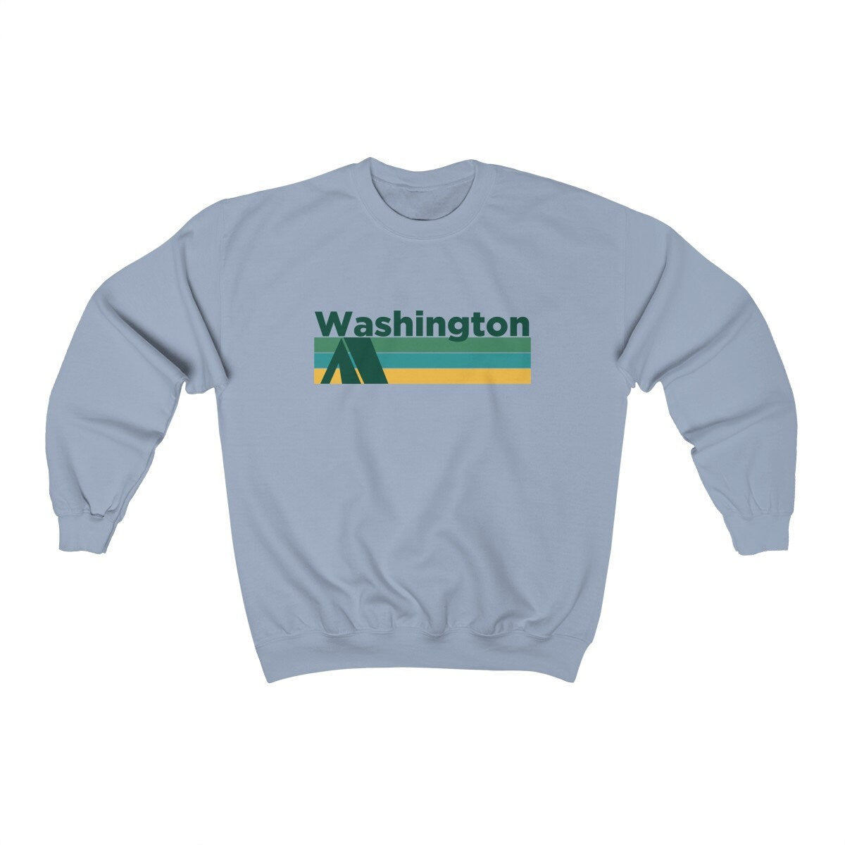 Washington Sweatshirt Retro Camping Adult Unisex Crewneck Washington Sweatshirt Personalization Available Sweatshirt – Bold Style · Perfect For Daily Wear