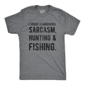 Mens Fishing Shirt Funny Fishing Shirt Fisherman Gifts Hunting Tshirt Speak 3 Languages Sarcasm Hunting Fishing Funny Hunting Shirts Graphic Tee – Feel-Good Design · High-Quality Print