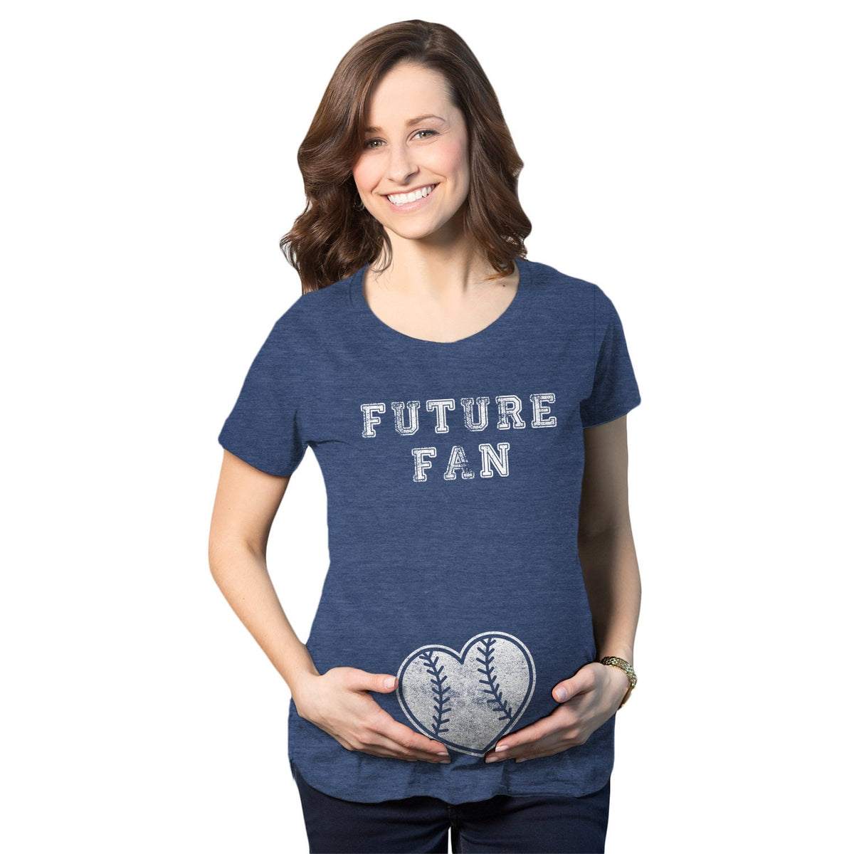 Baseball Heart STRETCHY Pregnant Shirt Sports Mom Pregnancy Gift Funny PLUS SIZE Baby Maternity Shirt Expecting Mom To Be Shirt Graphic Tee – Everyday Comfort · Great Gift For Fans