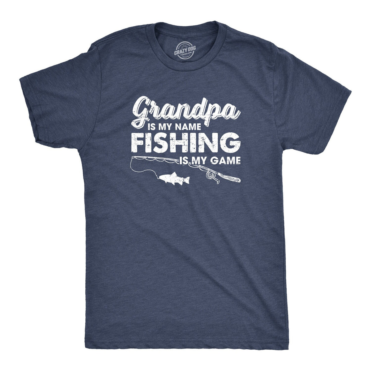 Funny Grandpa Fishing T shirt Joke Grandad Angling Shirt Humor Fisherman Loose Fit Tee Joke Fishing Gifts Fishing Is My Game Graphic Tee – Premium Graphic · High-Quality Print