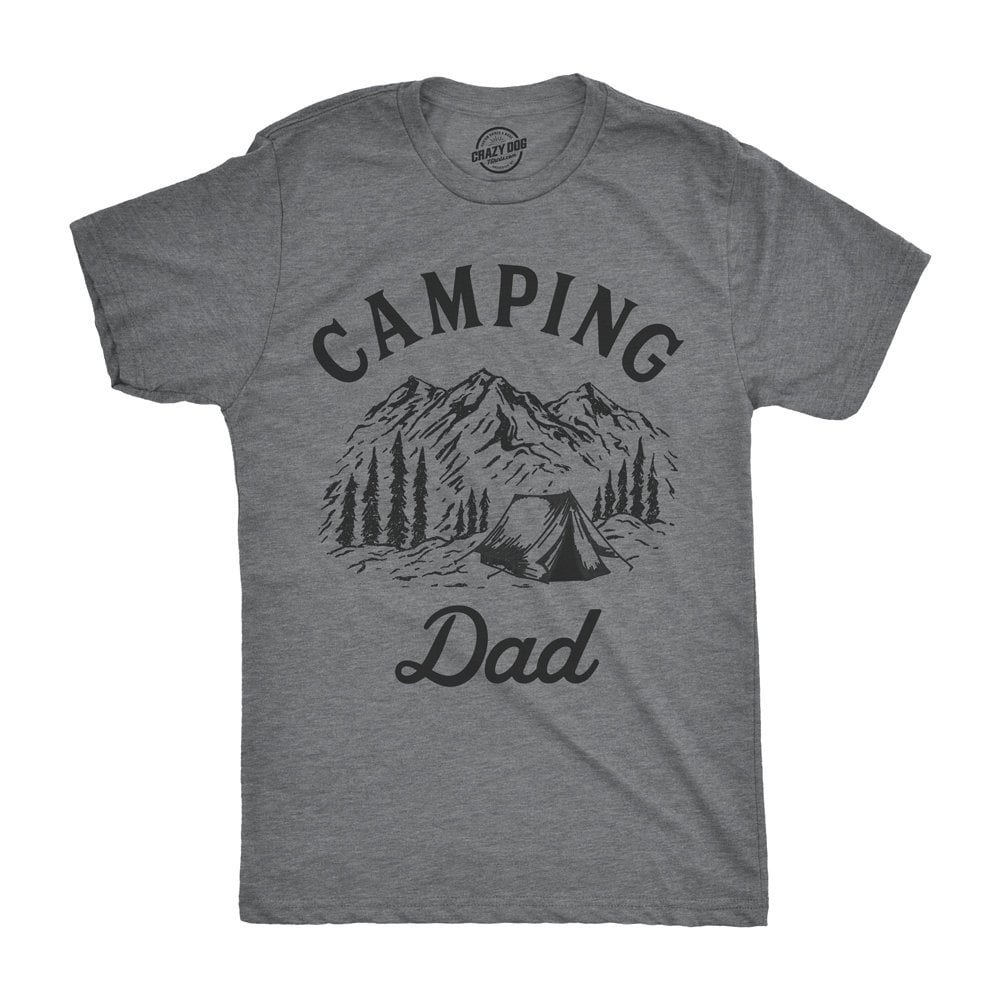 Camping Dad Campers Gift Mens Camping T Shirt Dad Gift T shirt Funny Outdoors Shirt For Men Adventure Shirt Present For Outdoorsy Dad Graphic Tee – Soft Feel · High-Quality Print