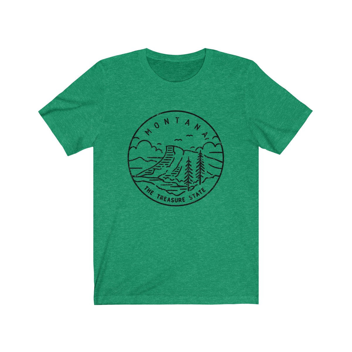 Montana TShirt Distressed State Design Unisex Montana Shirt Personalization Available Graphic Tee – Everyday Comfort · Must-Have Style