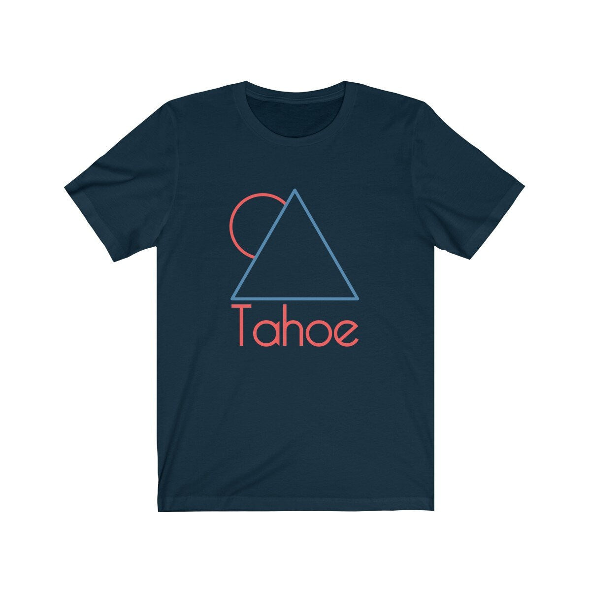 Lake Tahoe California Shirt Minimal Mountain Unisex Lake Tahoe T Shirt Personalization Available Graphic Tee – Feel-Good Design · High-Quality Print