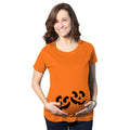 Halloween TWINS Maternity Shirt Pumpkin Face Maternity Shirt Halloween Pregnant Gift Halloween Costume Pregnant Pumpkin Pregnancy TWINS Graphic Tee – Cozy Vibes · High-Quality Print
