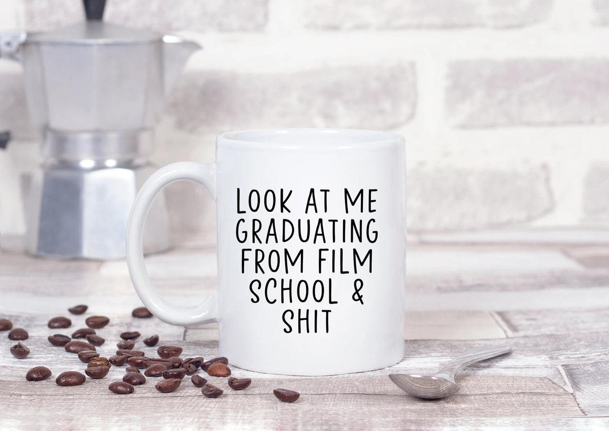 Film School Graduation Gifts Film School Graduation Coffee Mug Film School Graduation Cup Film School Birthday Gifts for Men and Women Graphic Tee – Soft Feel · Top Pick For Any Outfit