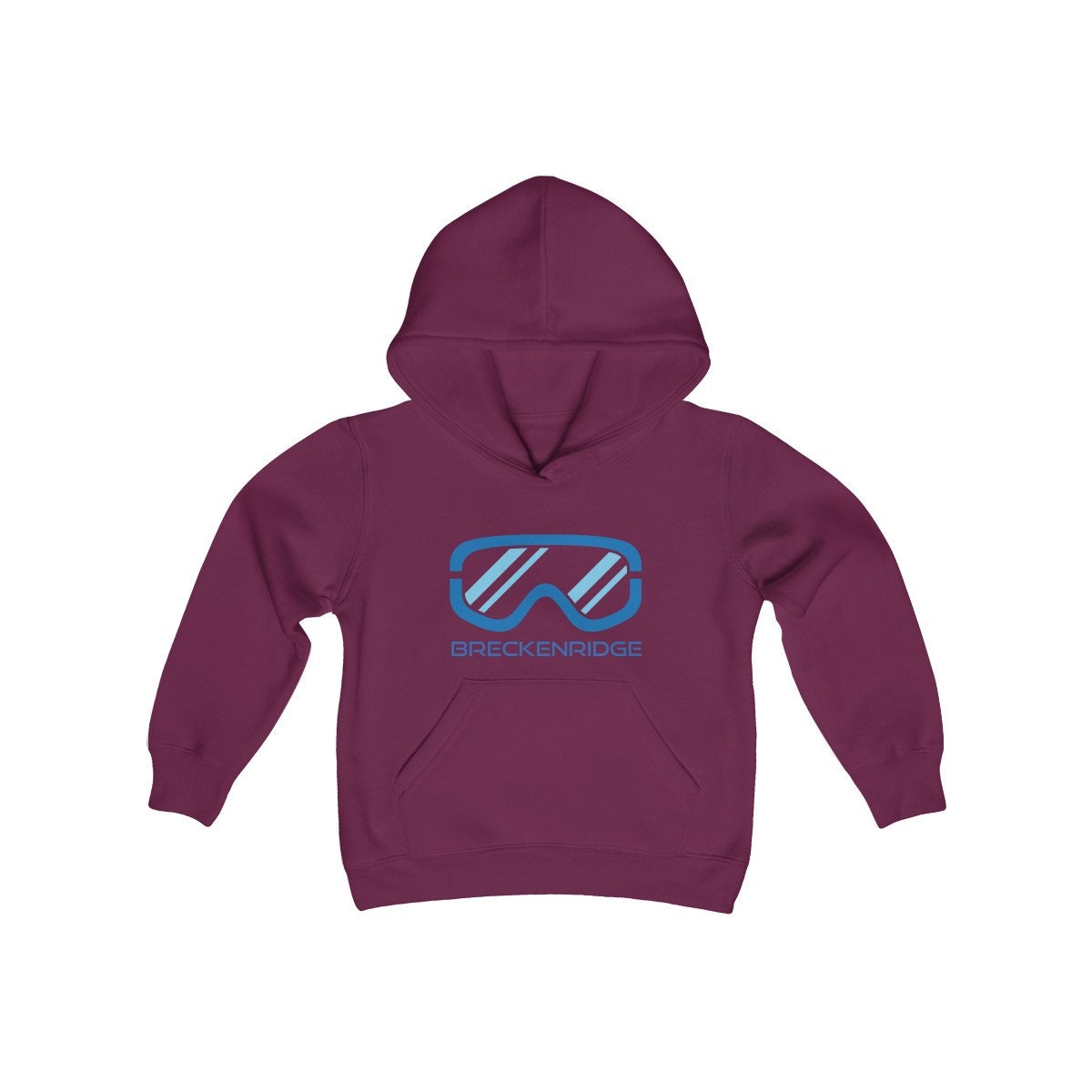 Breckenridge Colorado Youth Hoodie Sweatshirt Ski Snowboard Goggles Breckenridge Youth Sweatshirt Hoodie – Everyday Comfort · High-Quality Print