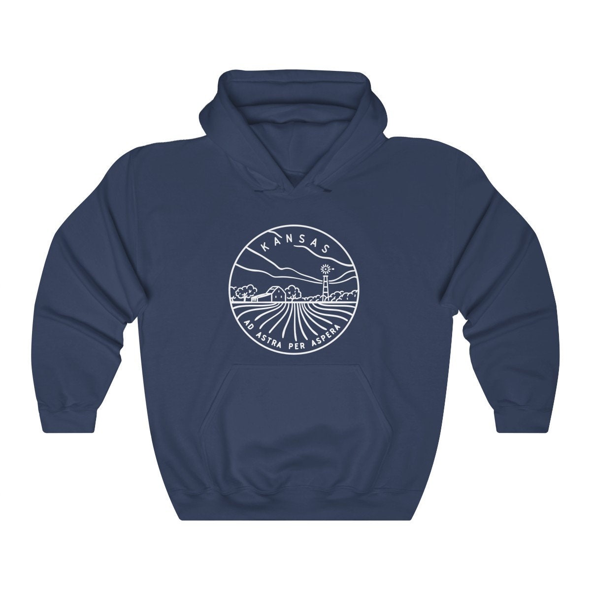 Kansas Hoodie State Design Adult Unisex Kansas Sweatshirt Personalization Available Hoodie – Warm & Stylish · High-Quality Print