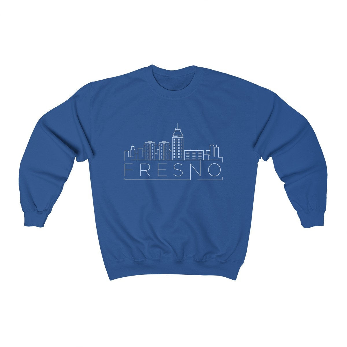 Fresno Sweatshirt Skyline Fresno California Unisex Sweatshirt Personalization Available Sweatshirt – Bold Style · Trending Graphic Apparel