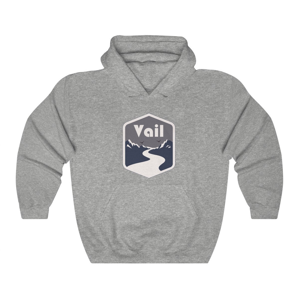 Vail Colorado Hoodie Unisex Mountain Road Hooded Vail Sweatshirt Personalization Available Hoodie – Fan Favorite · Must-Have Style