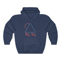 Big Sky Montana Hoodie Minimal Mountain Adult Unisex Big Sky Sweatshirt Personalization Available Hoodie – Bold Style · Trending Graphic Apparel