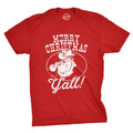 Christmas Shirts RED Merry Christmas Y39all Tee Festive MENS Tops With Quotes On Holiday Shirts With Sayings Mens Santa Cowboy Southern Graphic Tee – Aesthetic Look · High-Quality Print
