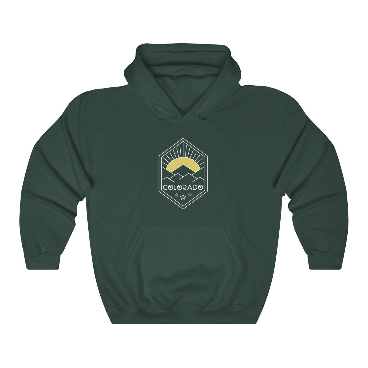 Colorado Hoodie Yellow Sunrise Unisex Colorado Sweatshirt Personalization Available Hoodie – Everyday Comfort · Top Pick For Any Outfit