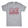 Funny Christmas Shirts Drinking Shirt Men Funny Xmas Tee MenSleigh Is Loaded And So Am I Christmas Drinking Santa Sleigh Santa Shirts Graphic Tee – Feel-Good Design · Top Pick For Any Outfit