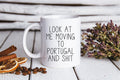 Moving to Portugal Gifts Moving to Portugal Coffee Mug Moving to Portugal Cup Moving to Portugal Birthday Gifts for Men and Women Graphic Tee – Soft Feel · Great Gift For Fans